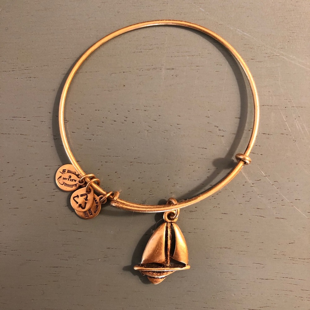 Alex and Ani Sailboat Bracelet, Gold